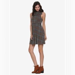 Outlander Fraser Tartan Cowl Neck Dress